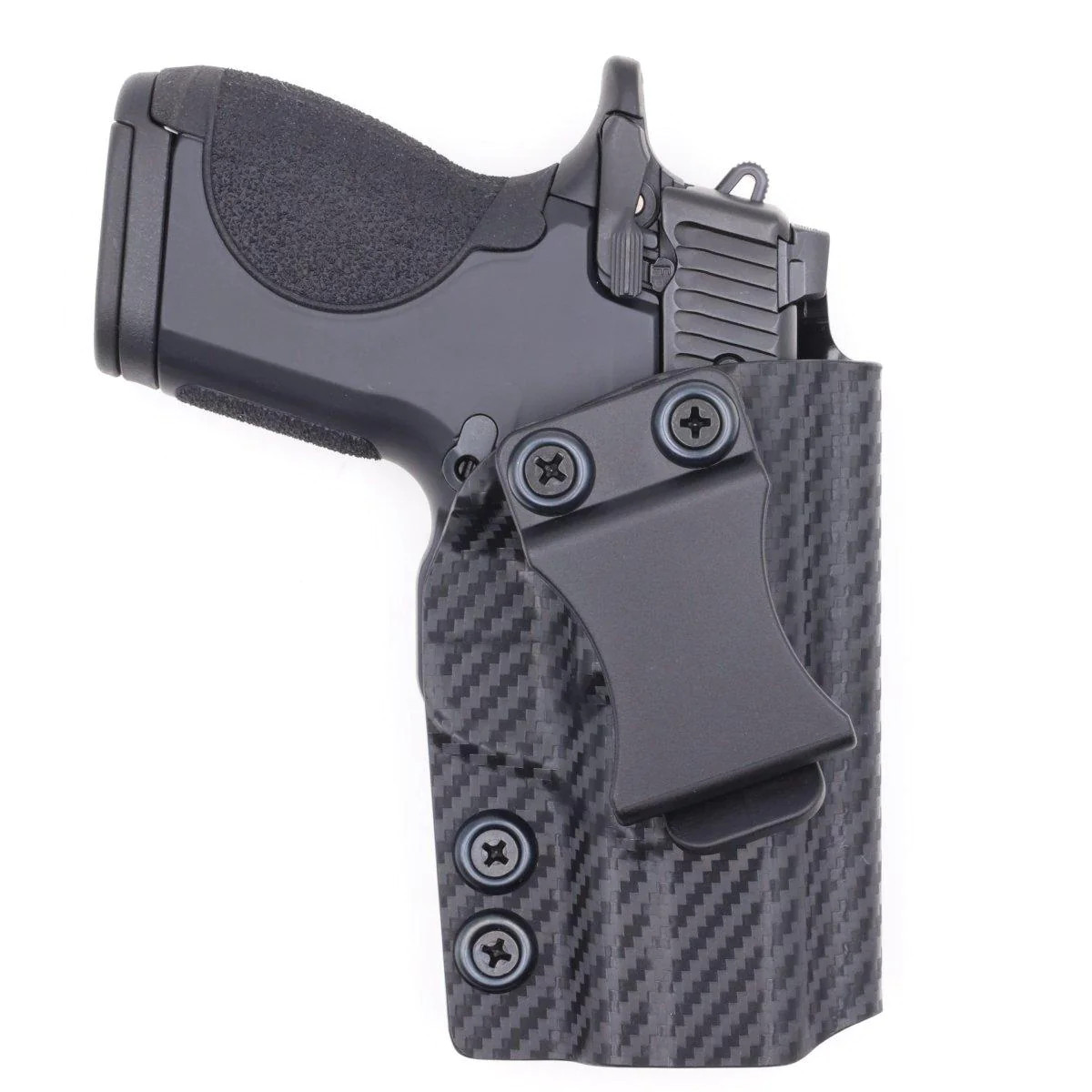Rounded Smith & Wesson CSX IWB Kydex Holster Carbon Fiber view 2