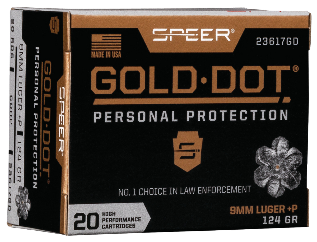 Speer Gold Dot Personal Protection 9mm 124 gr Hollow Point
