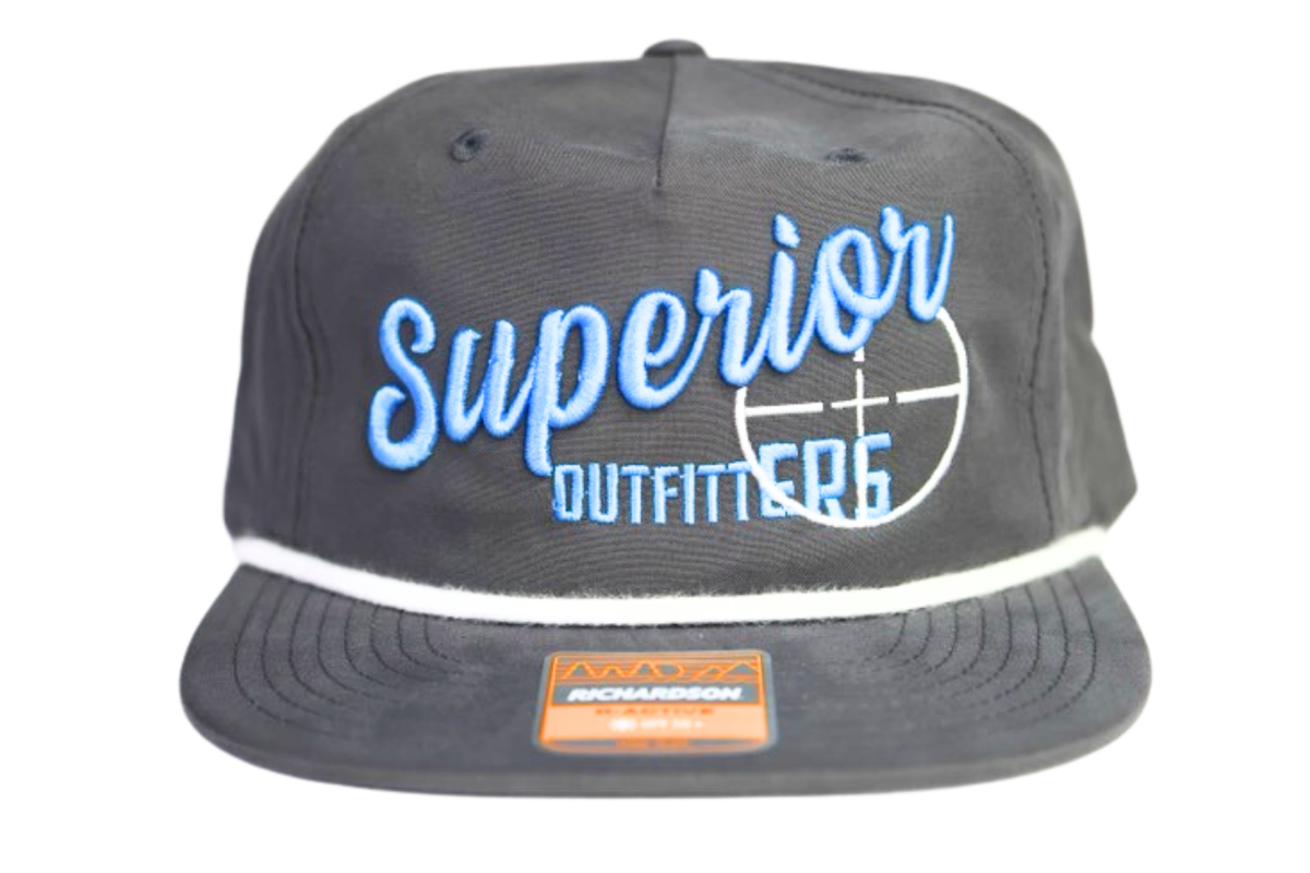 Superior Richardson Hat Charcoal & White