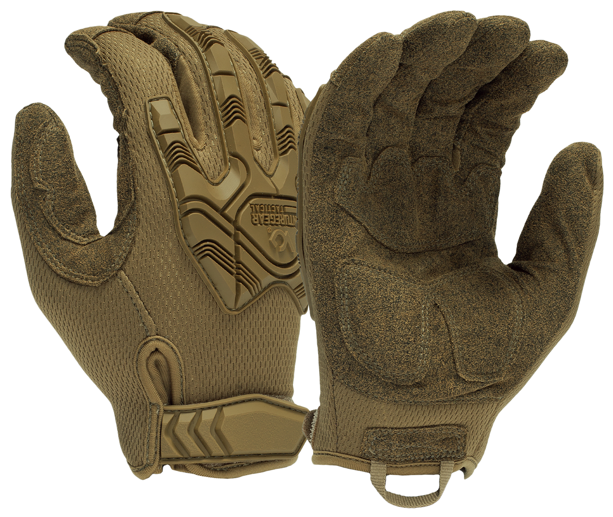 Pyramex Impact Operator Heavy-Duty Synthetic Leather Gloves XXL Brown