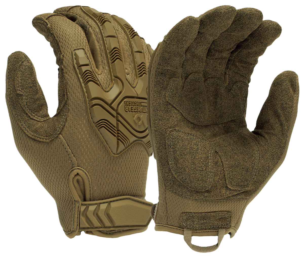 Pyramex Impact Operator Heavy-Duty Synthetic Leather Gloves M Brown