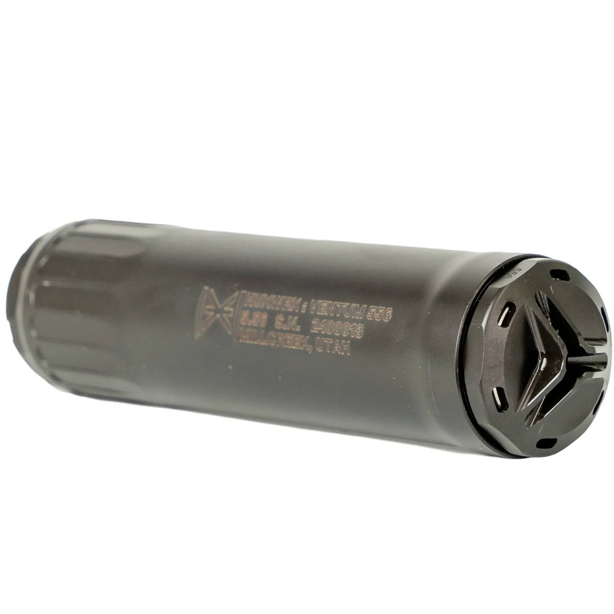 HUXWRX Ventum 556K 5.56 NATO Suppressor Stainless Steel Black