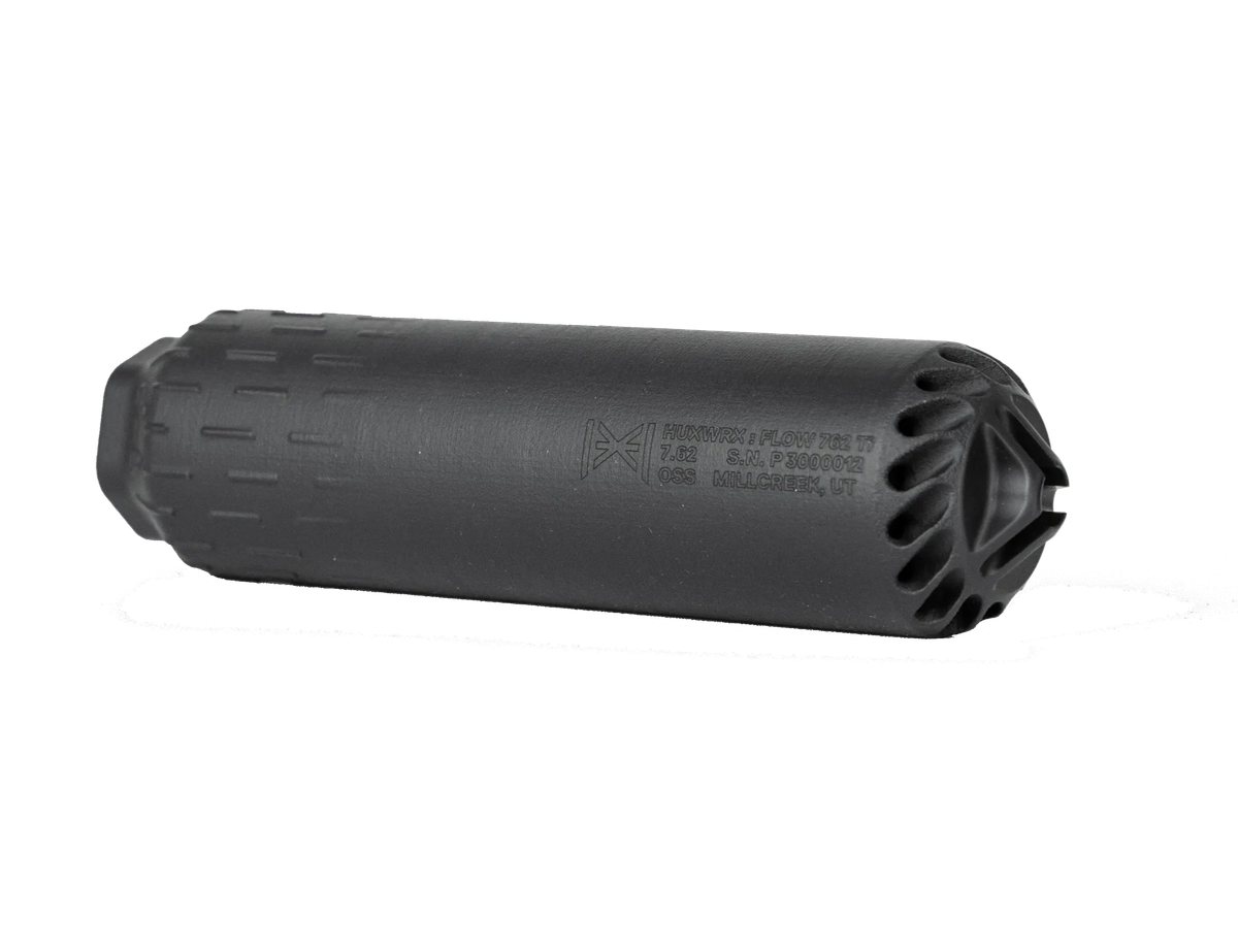 HUXWRX FLOW 762 TI 30 Cal Suppressor Titanium Black