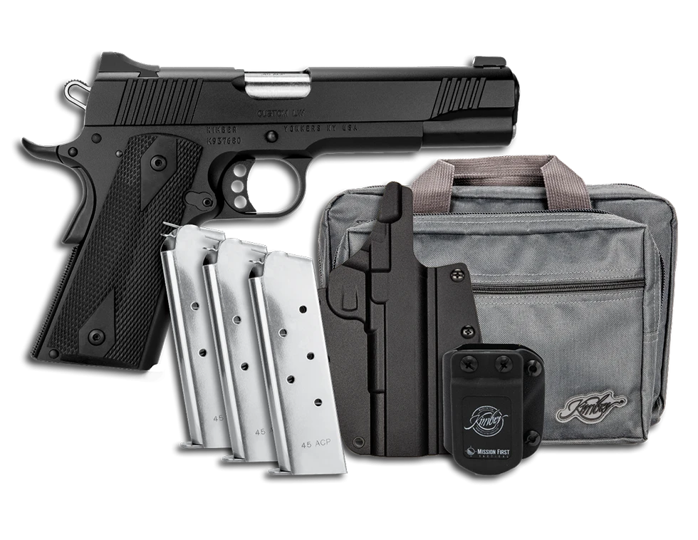 Kimber LW Club Bundle .45 ACP 5" Black