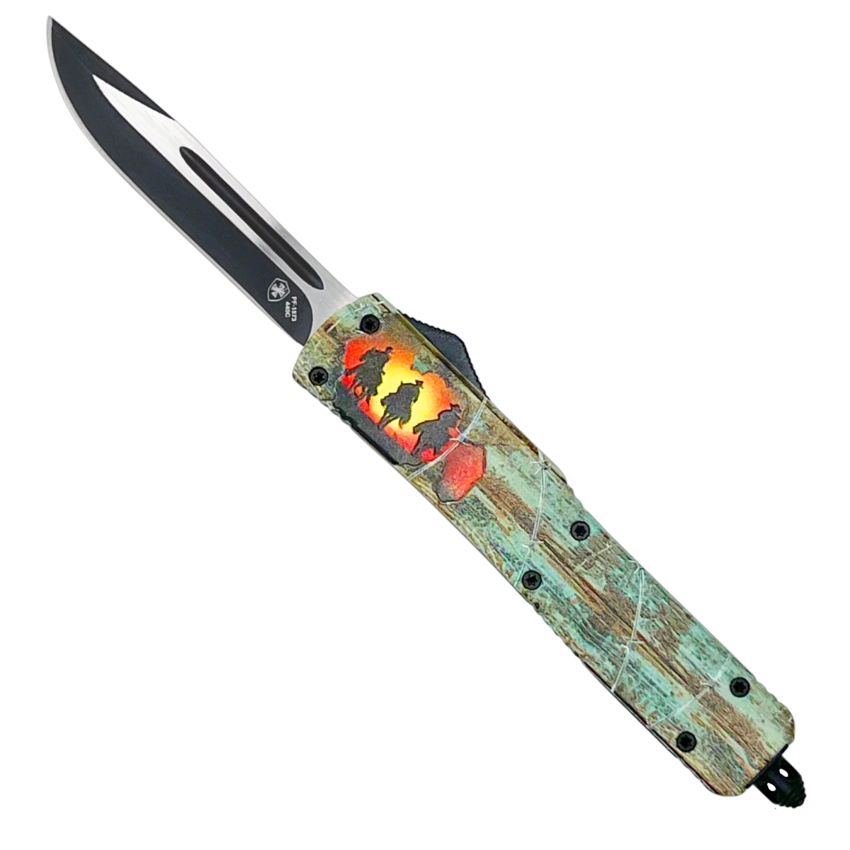 Templar Knife Gen II Cattle Drive OTF Drop Point Black 3.5"