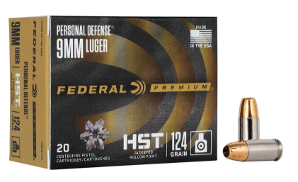 Federal Personal Defense HST 9mm 124 Grain Hollow Point