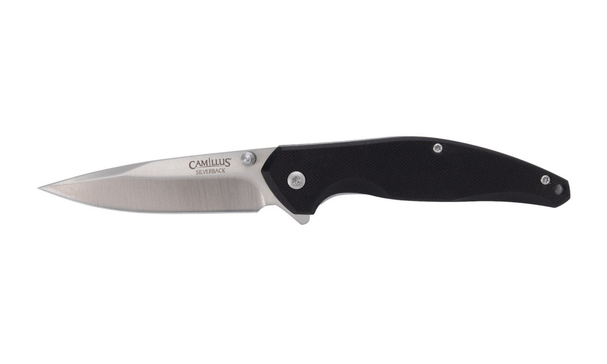 Camillus Knives Silverback 3" Drop Point Folding Knife Black