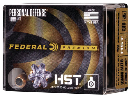 Federal Personal Defense 10mm Auto 200 Grain HST Jacketed Hollow Point