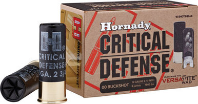 Hornady Critical Defense 12 Gauge 8 Pellets 00 Buck Shot