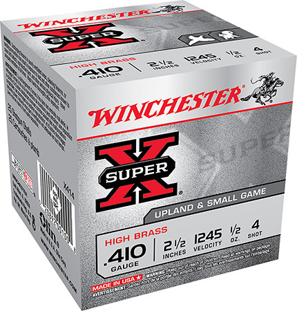 Winchester Super X Heavy Game Load High Brass 410 GA 1/2 oz 4 Shot