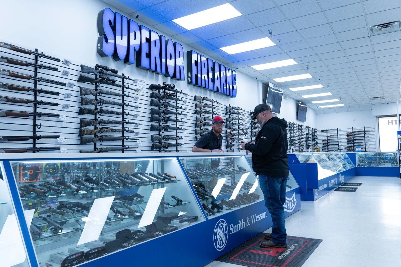 At the Superior Outfitters counter