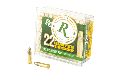 Remington Ammunition R21251 Golden Hunter 22LR 40gr Plated Hollow Point 100 Per Box/50 Case, Rimfire Ammuinition