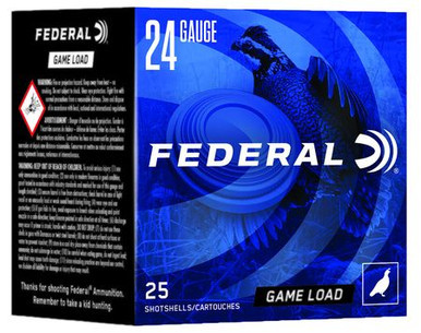 Federal N1248 Game-Shok Heavy Field 24Gauge 2.50 in 11/16oz 8Shot 25 Per Box/10 Case, Shotgun Shells