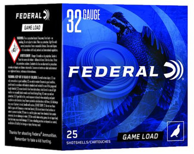 Federal N1328 Game-Shok Heavy Field 32Gauge 2.50 in 1/2oz 8Shot 25 Per Box/10 Case, Shotgun Shells