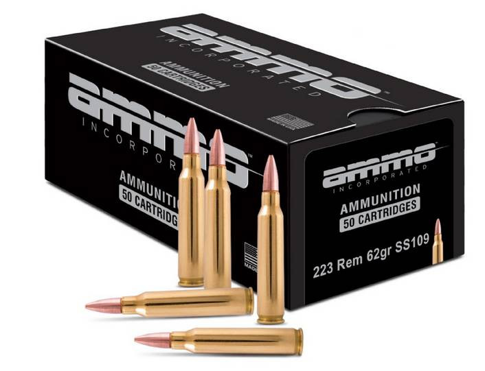 Ammo Inc Match 223 Rem 62 gr V-Max 223062SS109-A50 - Superior