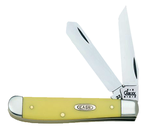 Case Mini Trapper Folding Knives Yellow 00029