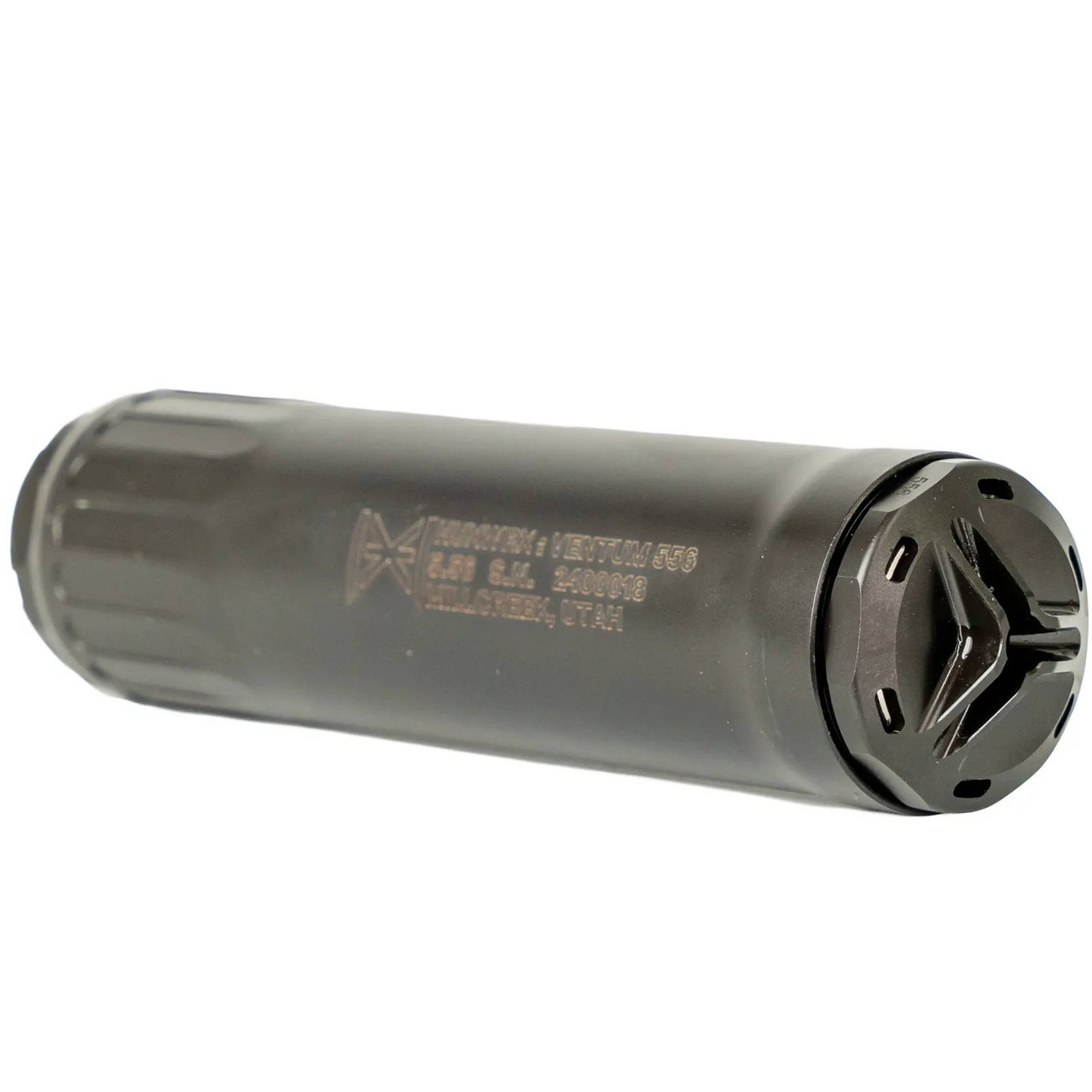 HUXWRX Ventum 556K 5.56 NATO Suppressor Stainless Steel Black 2904
