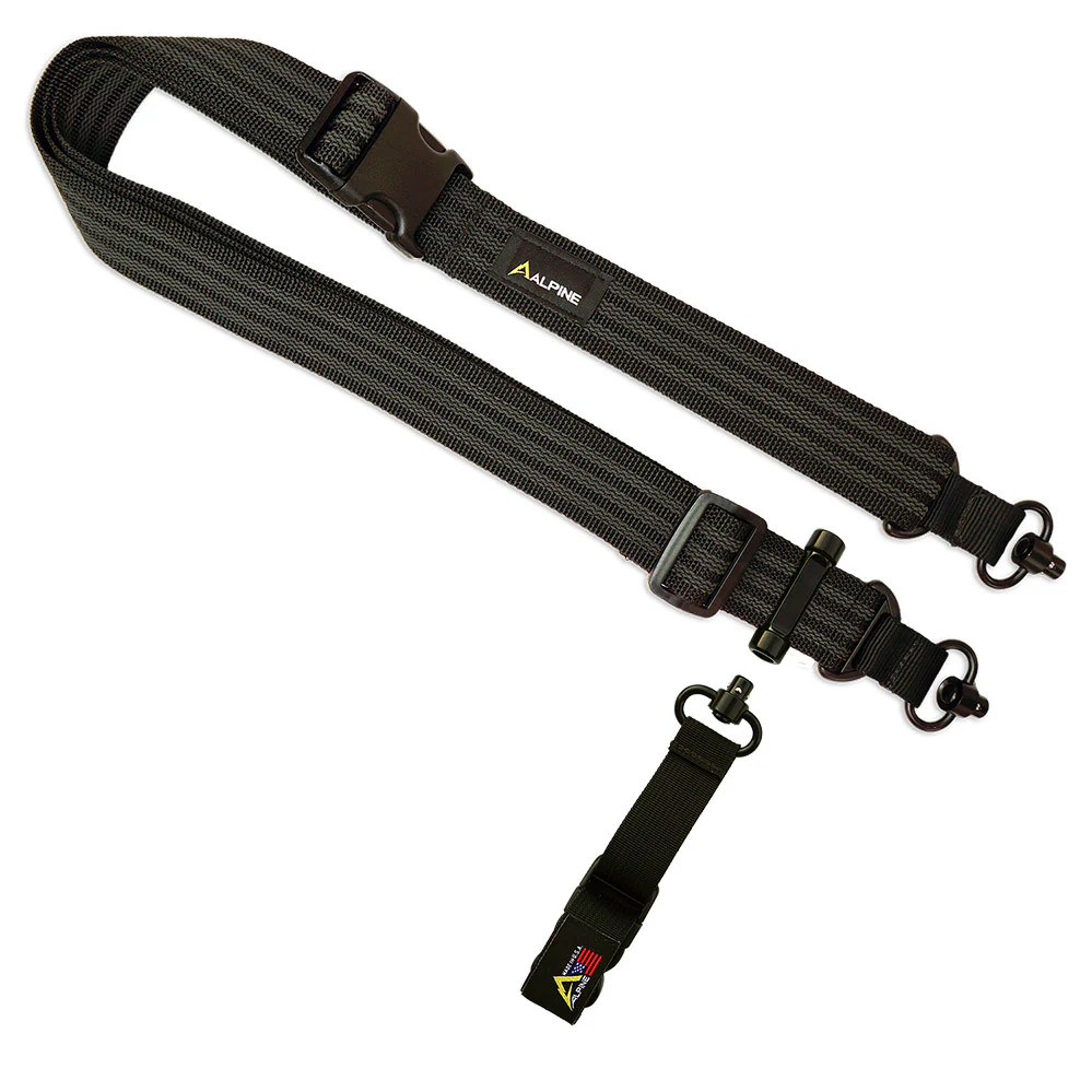 Alpine Innovation Dual Sling V2 Rifle Sling Black SK-DSV2QR10-G10
