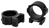 Warne Vapor Horizontal Scope Rings Medium 30mm Black