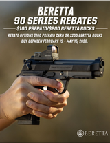 Beretta 90 Series Pistol Rebate