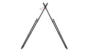 BOG Dead Silent Sitting Shooting Sticks 72" Black