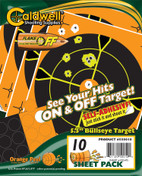 Caldwell OP Bullseye 5.5" 10 Pack Target Orange view 3