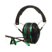 Allen Gamma Junior Hearing Protection Shooting Earmuffs & Safety Glasses Combo Black