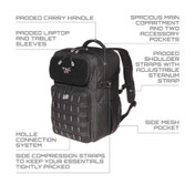 Allen Berm Backpack Black view 2