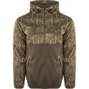 Drake MST Endurance 1/4 Zip Hoodie Small Mossy Oak Bottomland