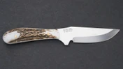 Silver Stag Elk Skinner Fixed 3.25" Stag