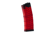 Lancer L5 Advanced Warfighter AR-15 .223 Rem 30 Round Magazine Red Transparent view 2