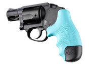 Hogue Rubber Tamer Grip for S&W J Frame Round Butt Aqua view 2