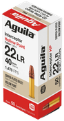 Aguila Interceptor 22 LR 40 Grain Copper Plated Hollow Point