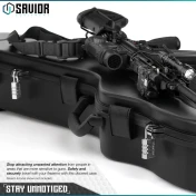 Savior Equipment Ultimate Guitar Case 45" Rifle Case Black view 4