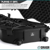 Savior Equipment Ultimate Guitar Case 45" Rifle Case Black view 5