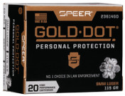 Speer Gold Dot Personal Protection 9mm 115 gr Hollow Point