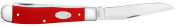 Case SparXX Trapper 3.25"/3.27" Clip/Spey Folding Knives Red view 3
