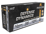 Fiocchi Defense Dynamics 10mm 180 Grain JHP Brass