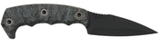 Half Face Blades Humint Fixed Steel Armory Black 3"