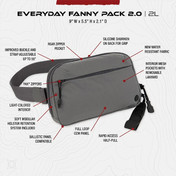 Vertx Fanny Pack 2.0 Wolf Grey view 2
