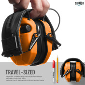 Savior Apollo Sound Suppressors Earmuffs Hi-Viz Orange view 5