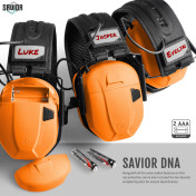 Savior Apollo Sound Suppressors Earmuffs Hi-Viz Orange view 6