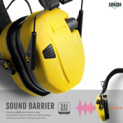 Savior Apollo Sound Suppressors Earmuffs Electric Yellow EM-APOLLO-TE view 2