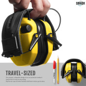 Savior Apollo Sound Suppressors Earmuffs Electric Yellow EM-APOLLO-TE view 5