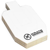 Krate Tactical Full-Size Competition Cardboard Targets White