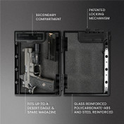 Stopbox USA Pro Handgun Case Rustic Flag view 2