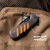 Outdoor Edge Razor HTX 3.5" Drop Point Folding Knife Orange/Black view 3