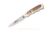 Knives of Alaska Alpha Wolf 3" Drop Point Fixed Blade Stag