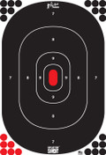 Pro-Shot Splatter Shot 12"x17" Silhouette 5 Pack Targets Black/Red