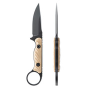Toor Knives Jank Shank S 3" Clip Point Fixed Blade Flat Dark Earth view 2